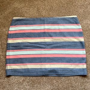 Gap striped mini skirt